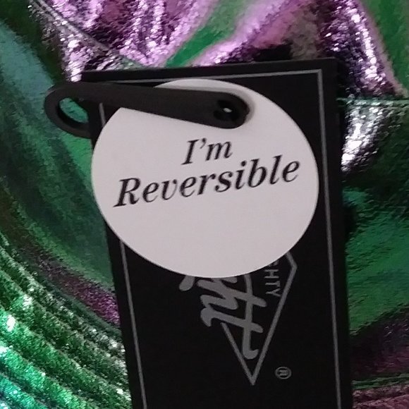 Eight Laser PU Metallic Bucket Hat Trendy Y2K - Picture 3 of 11